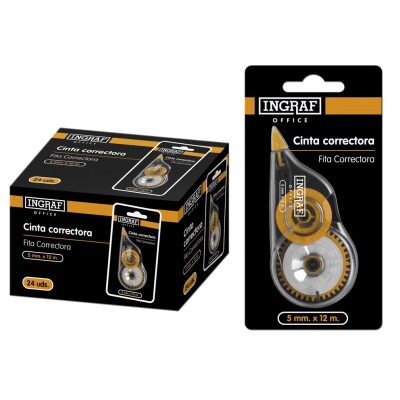 Cinta correctora Office Club 5mmx12m Ingraf