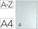 [KF00325] Separador alfabetico A4 plastico a-z multitaladro Q-connect