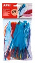 Plumas indio colores surtidos 100uds Apli