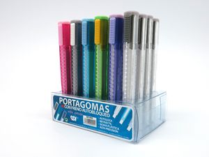 Portagoma con freno autobloqueo colores surtidos