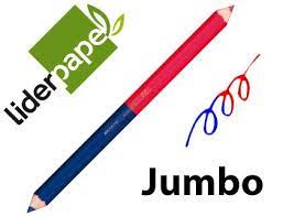 Lapiz bicolor Jumbo rojo/azul