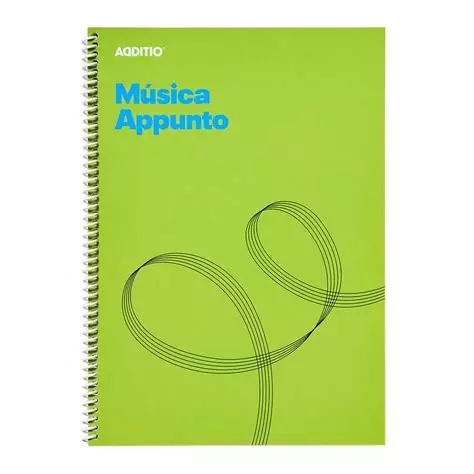 CUADERNO MUSICA APPUNTO ADDITIO