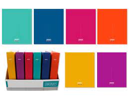 Carpeta Mediterraneo 4 anillas 40mm soft colores surtidos Ingraf