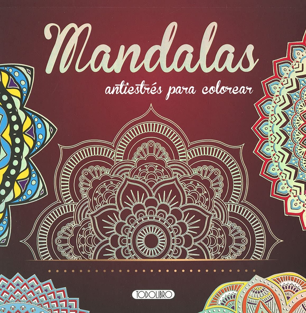 MANDALAS ANTIESTRES PARA COLOREAR ROJO