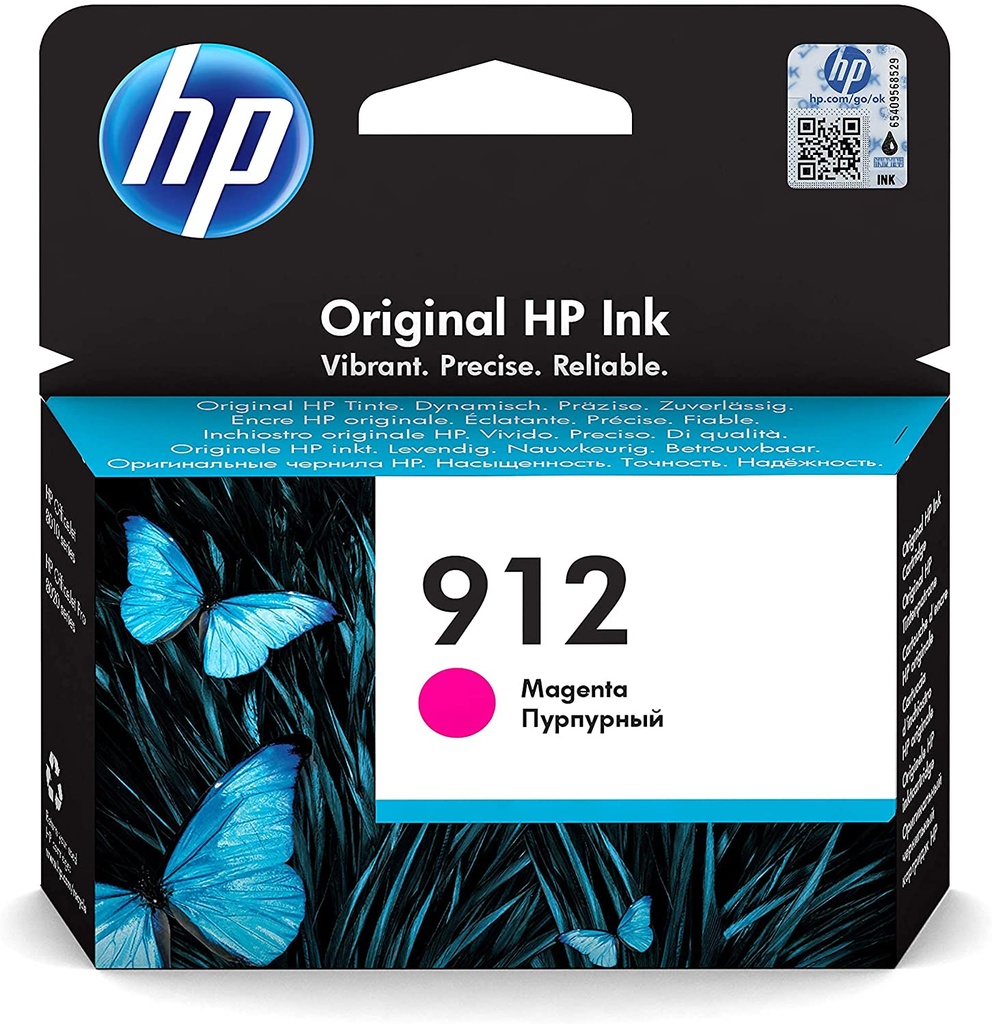 Tinta HP 912 original 3YL78AE magenta