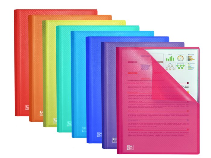 Carpeta 30 Fundas A4 colores surtidos Oxford Urban