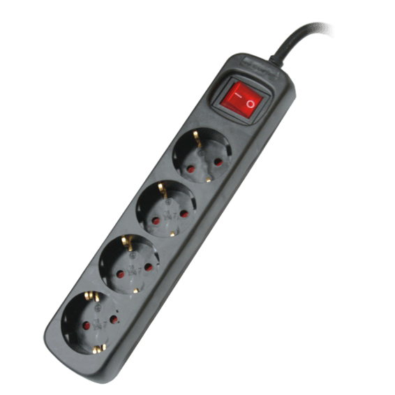 Regleta 4 tomas 1.5m con interruptor Silver Electronics