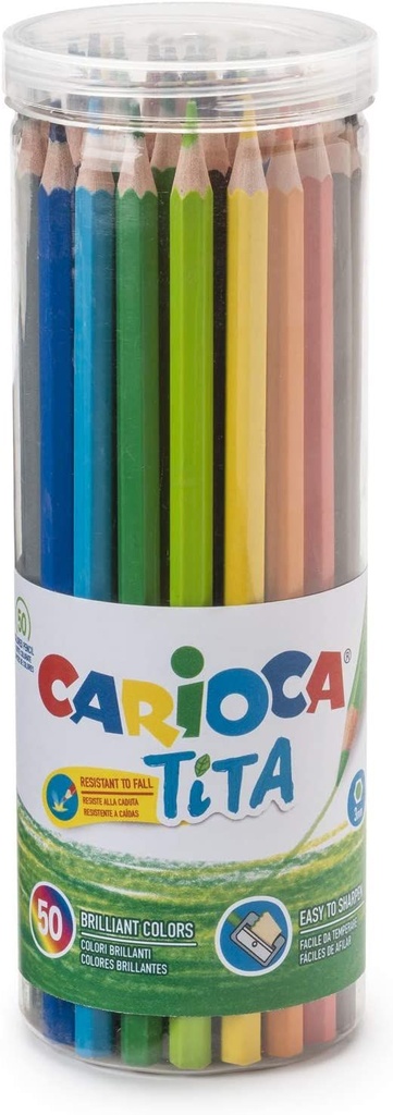 Lapices colores 12uds Tita +Afilalapices Carioca