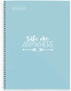 Cuaderno espiral 1L A4 90g 100h T/D Messages MR