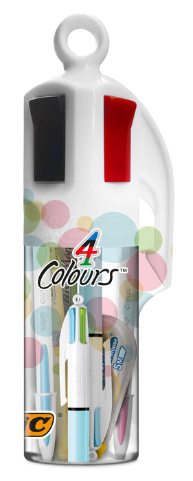 Megatubo BIC 4 colores pastel