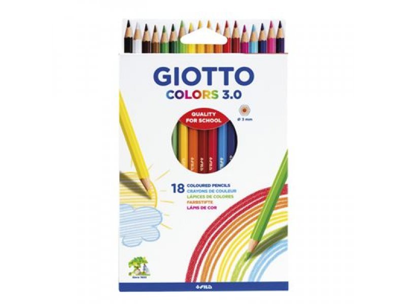 Lapices colores 18uds 3.0 Giotto