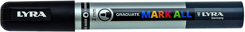 Marcador Permanente 2mm punta redonda Mark All Lyra