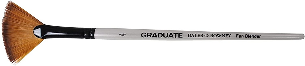 Graduate pincel sintético abanico Mango Corto Nº4 Daler Rowney