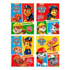 Cuaderno colorear Pegacolor Paw Patrol