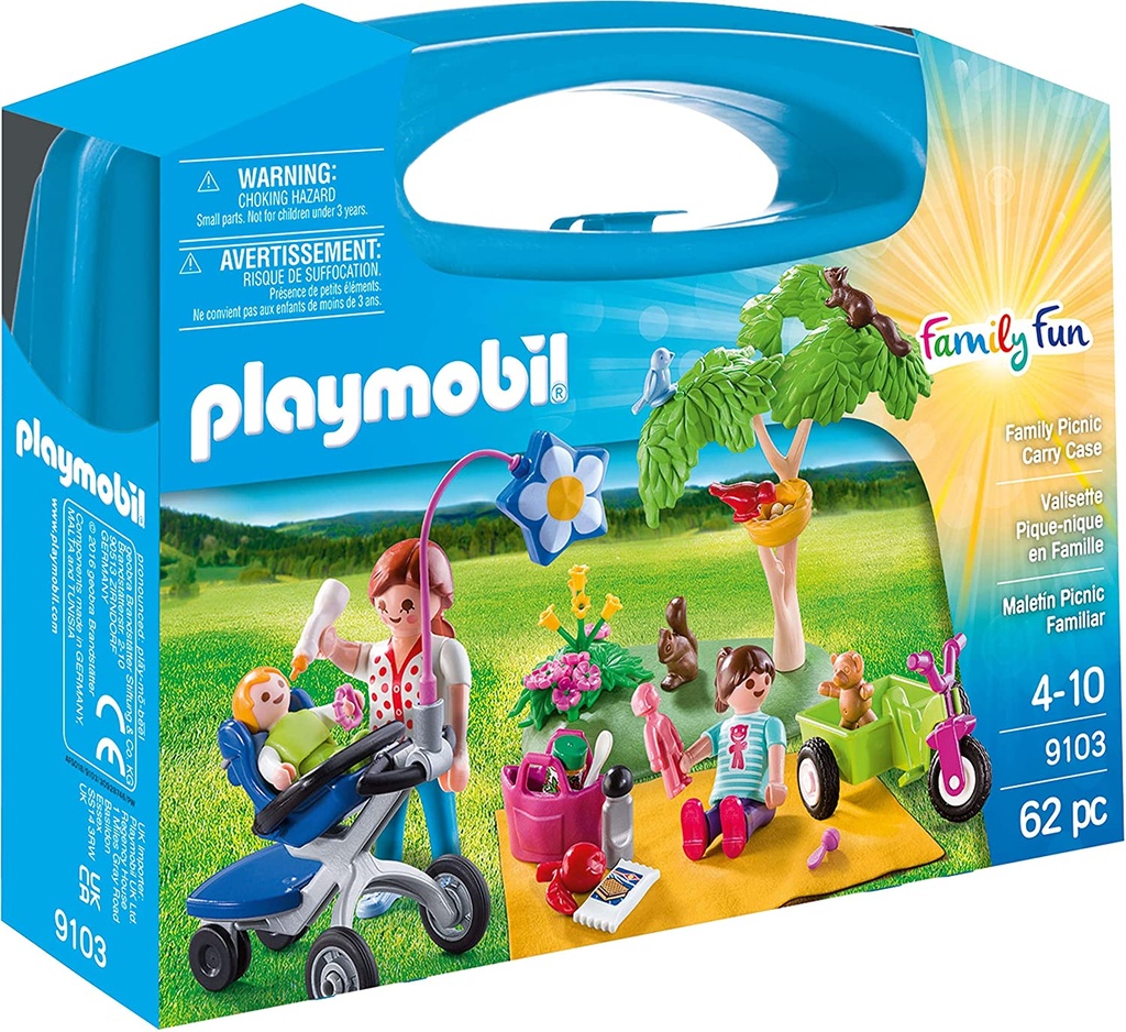 Playmobil Maletin grande Picnic Familiar 9103 4+