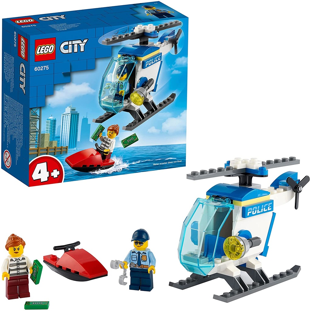 City Policía Helicóptero de Policía Lego