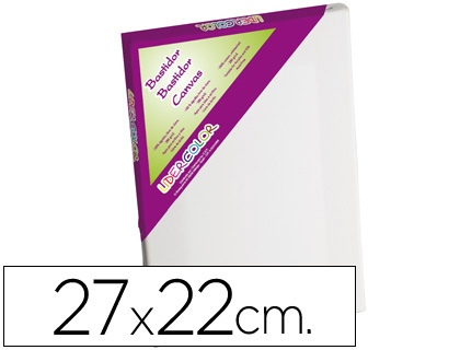 Lienzo grapado 27X22cm 100% algodon LiderColor
