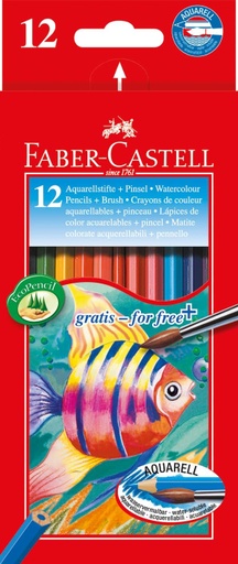 [114413] LAPICES COLORES C/12 ACUARELABLE FABER CASTEL