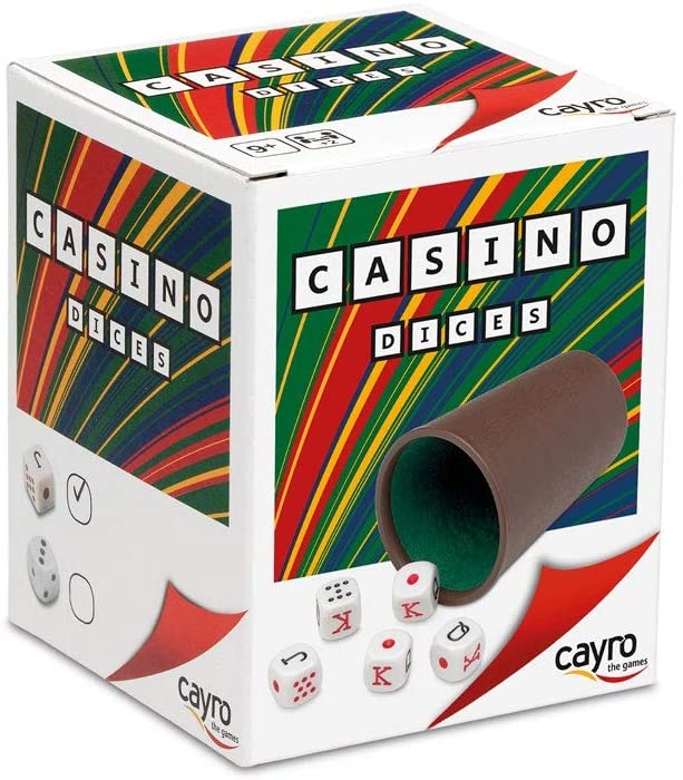 [072/1] Cubilete Forrado Dados Poker Casino Cayro