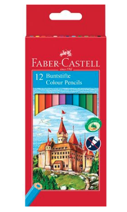 [120112] LAPICES COLOR 12U HEXAGONALES HT FABER CASTEL