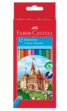 [120112] Lapices colores 12uds hexagonales HT Faber Castell