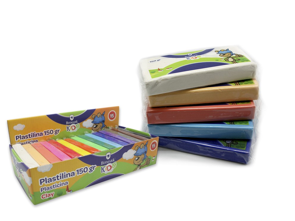 [324127] PLASTILINA 150GRS COLOR BASICO BISMARK