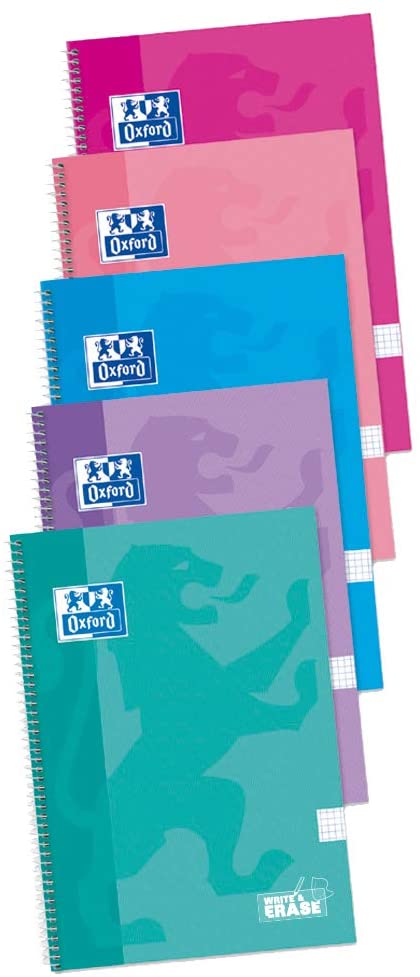 [400122766] Cuaderno espiral 4X4 Fº 90g 80h T/D colores surtidos Oxford