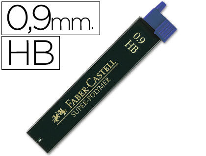 [120900] Minas grafito 0.9mm HB 12uds Faber Castell