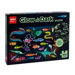 [18455] Puzzle Glow in the dark 104pz +poster +5a Apli