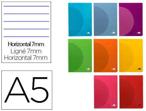 [LF04] Libreta 1L A5 90g 48h T/P colores surtidos Liderpapel