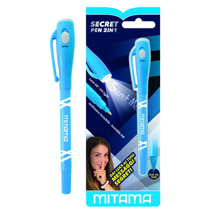 [8026624619215] BOLIGRAFO MAGICO LUZ ULTRAVIOLETA COLORES