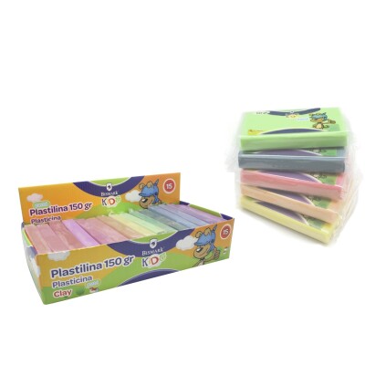 [327750] PLASTILINA BARRA 150 GRS COLORES PASTEL