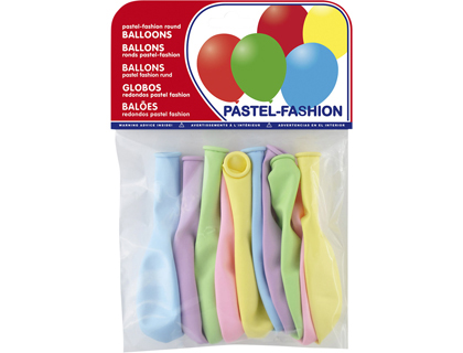 [26335] Globos pastel claro 10uds colores surtidos