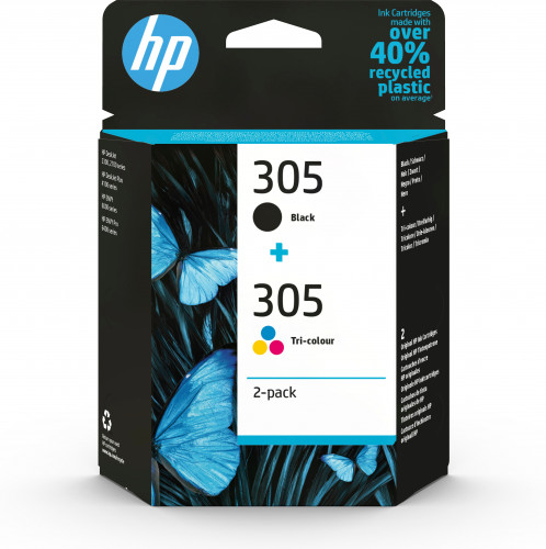 [6ZD17AE] TINTA HP 305 ORIGINAL 6ZD17AE NEGRO TRICOLOR