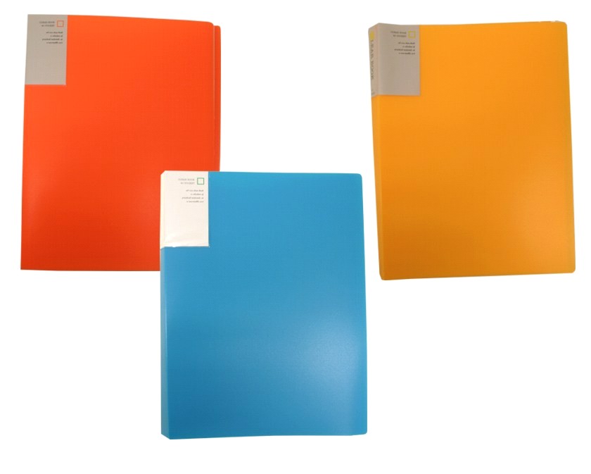 [312142] Carpeta 20 fundas A4 colores neon transparente