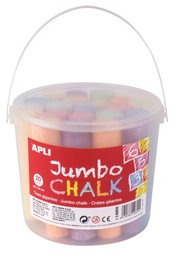 [14855] Tizas jumbo colores surtidos 20uds Apli