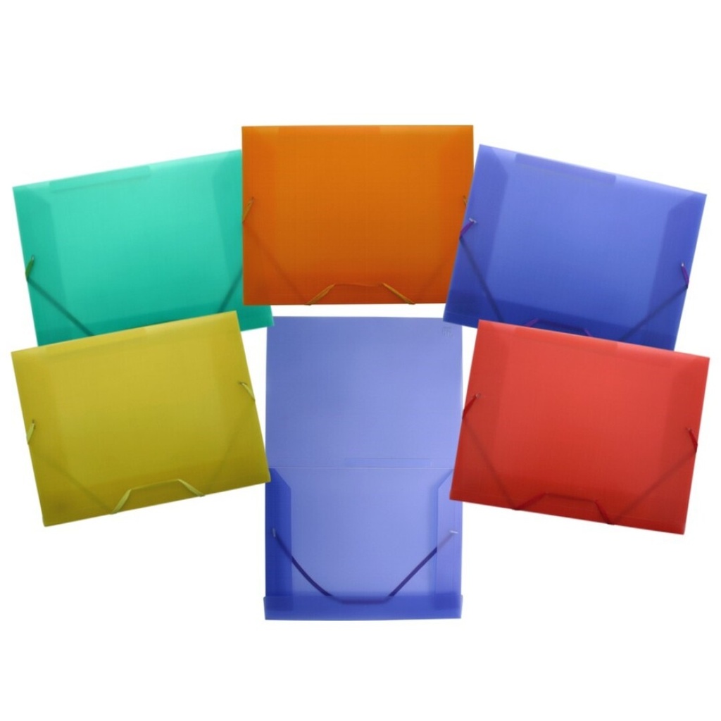 [330505] Carpeta gomas con solapas A4 colores pastel