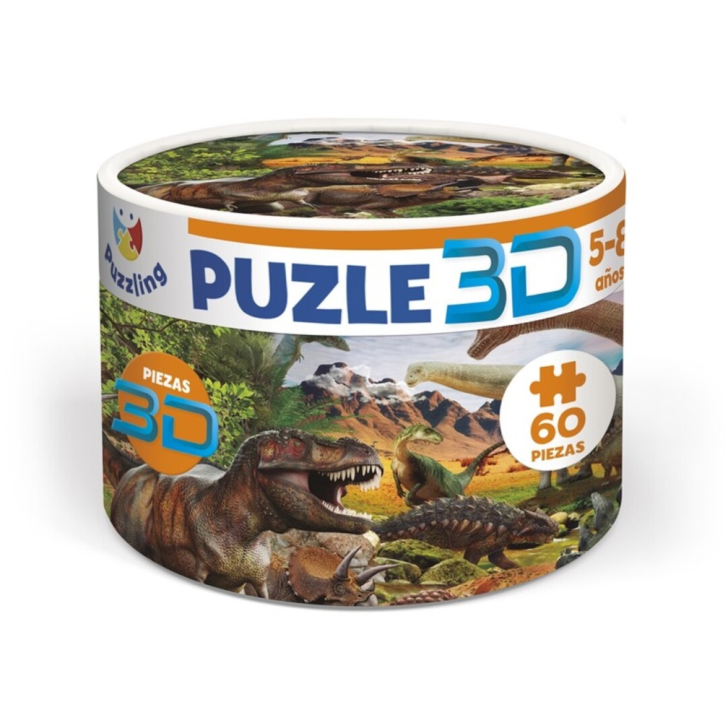 [PUR003] Puzzle 3D dinosaurios Imagiland +5