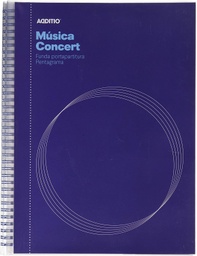 [M20] Cuaderno de música Concert azul Adittio