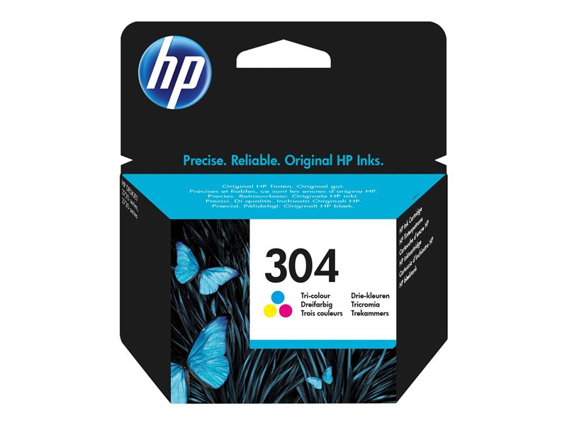 [N9K05AE] Tinta HP 304 original N9K05AE tricolor
