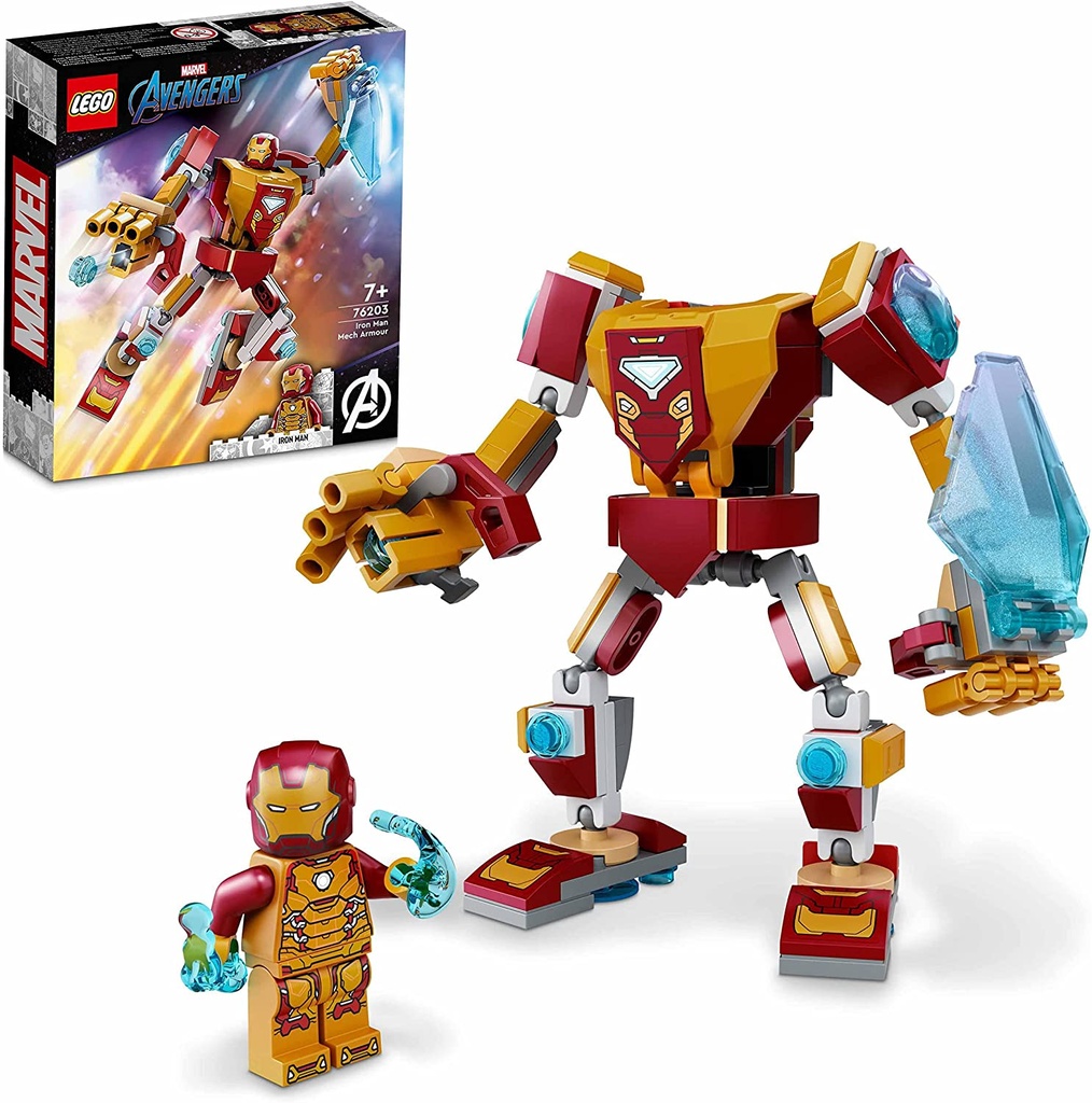 [76203] Marvel Armadura Robótica de Iron Man Lego +7