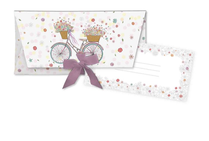 [46667] Sobre regalo lazo + Tarjetón bicicletas