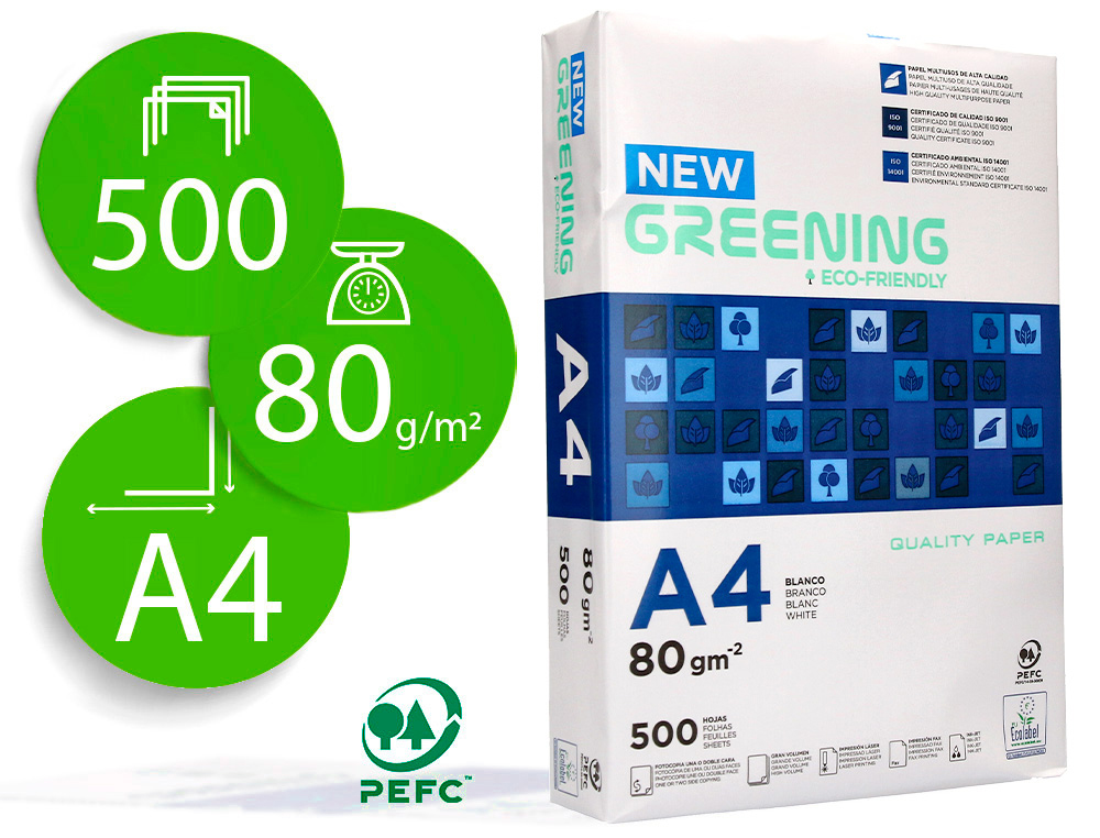 [FT01] Papel A4 80g 500h Greening