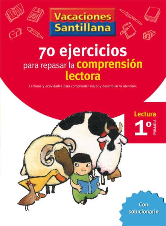 [9788429407891] Vacaciones Santillana, Cuaderno con 70 Ejercicios Para Mejorar La Comprension Lectora, 1 Educación Primaria