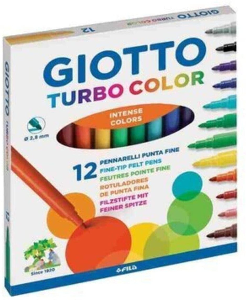 [F416000] Rotuladores 12uds turbo color Giotto