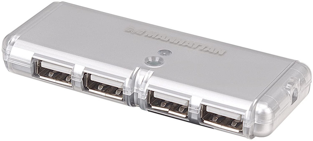 [160599] Hub Manhattan bolsillo USB AV 2.o 4 puertos