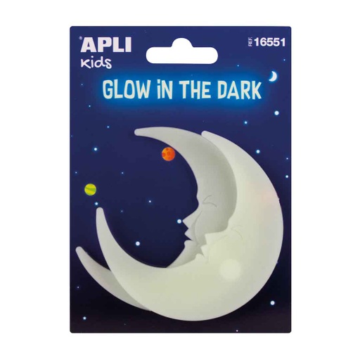 [16551] Pegatinas lunas luminiscentes 2uds Apli