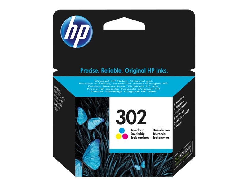 [F6U65AE#ABE] Tinta HP 302 original F6U65AE tricolor