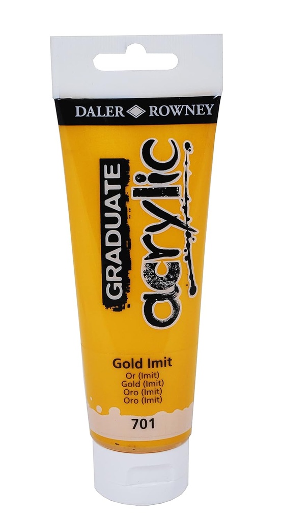 [D123120701] Graduate color acrílica Gold Imit. Tubo120Ml