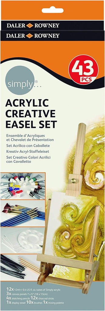 [D126500201] Simply Color Acrílico Creative Easel Set